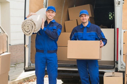 Marylebone Storage team handling packing and unpacking services