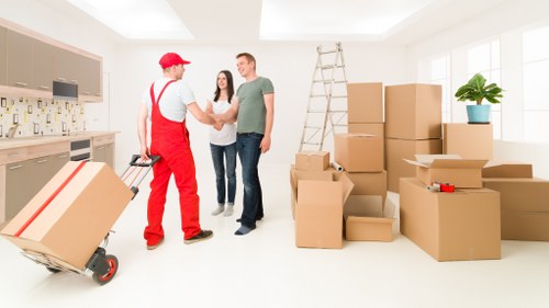 Scheduling a furniture pick-up service in Marylebone